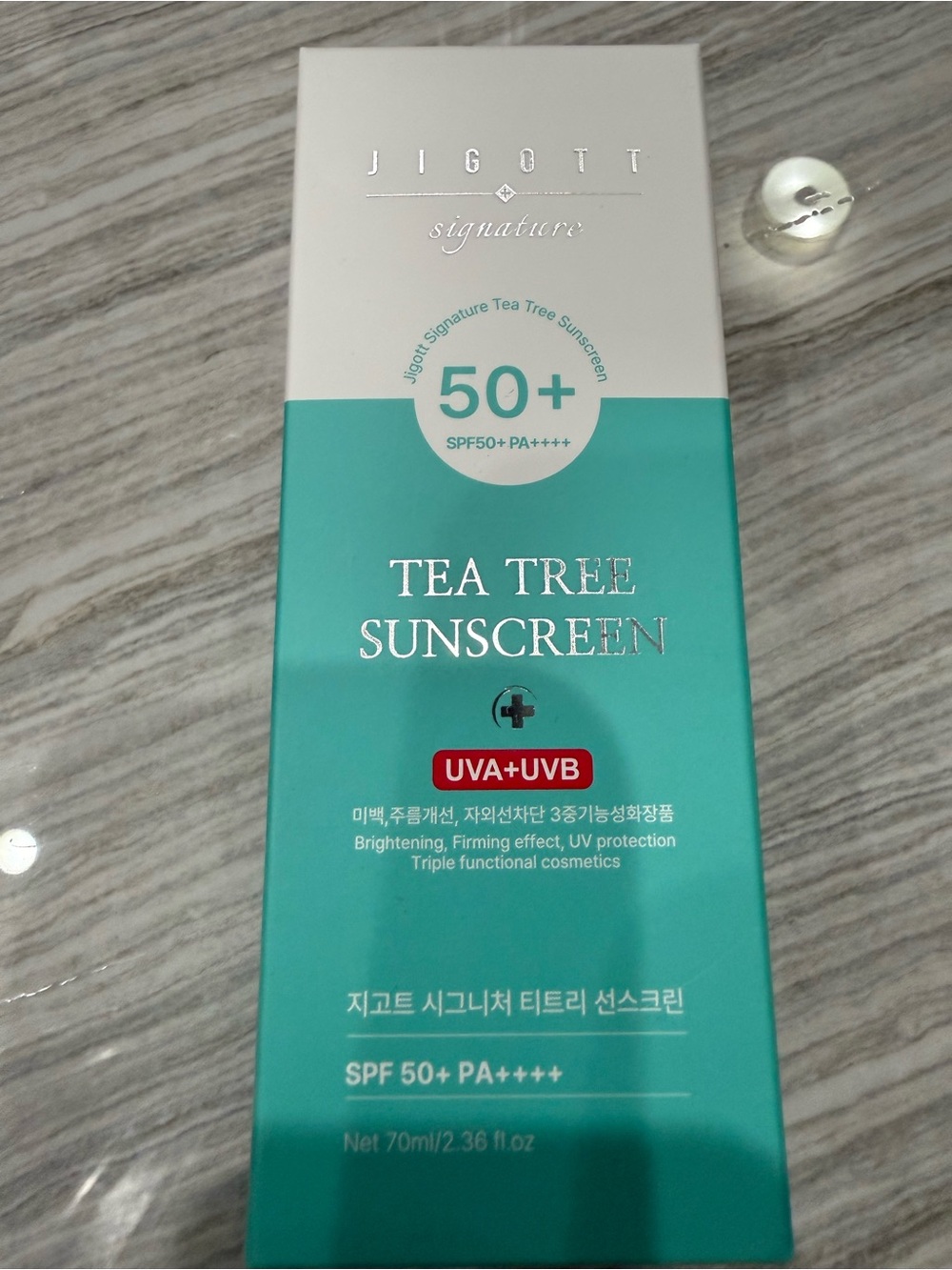 New Jigott Signature Tea Tree Sunscreen SPF 50+ PA+++